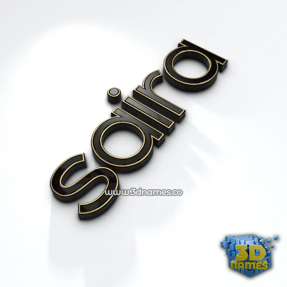 saira in Black'n'White style - 3D name wallpaper