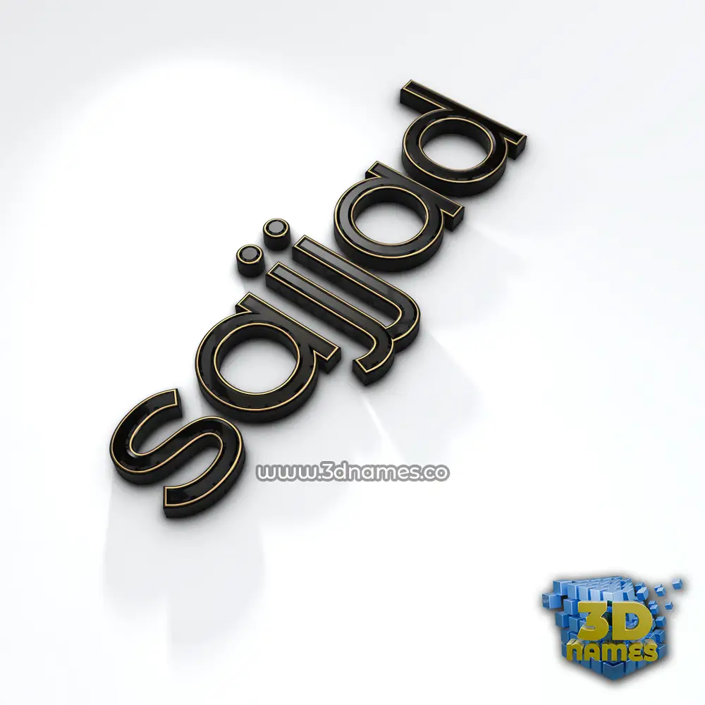 sajjad in Black'n'White style - 3D name wallpaper