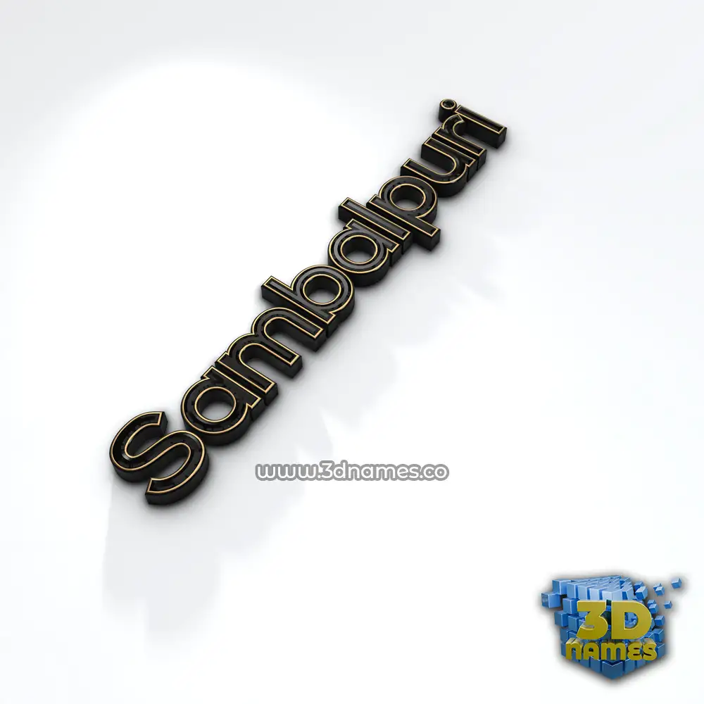 sambalpuri in Black'n'White style - 3D name wallpaper
