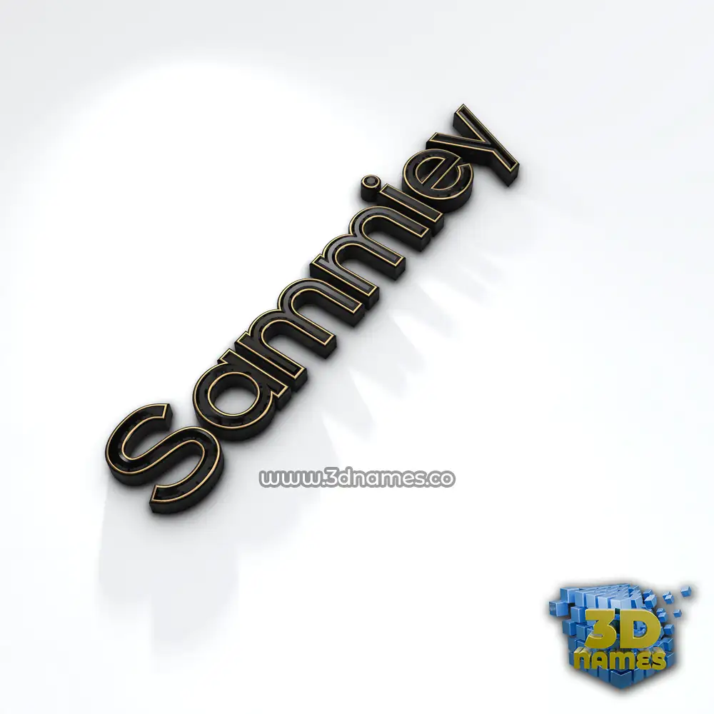 sammiey in Black'n'White style - 3D name wallpaper