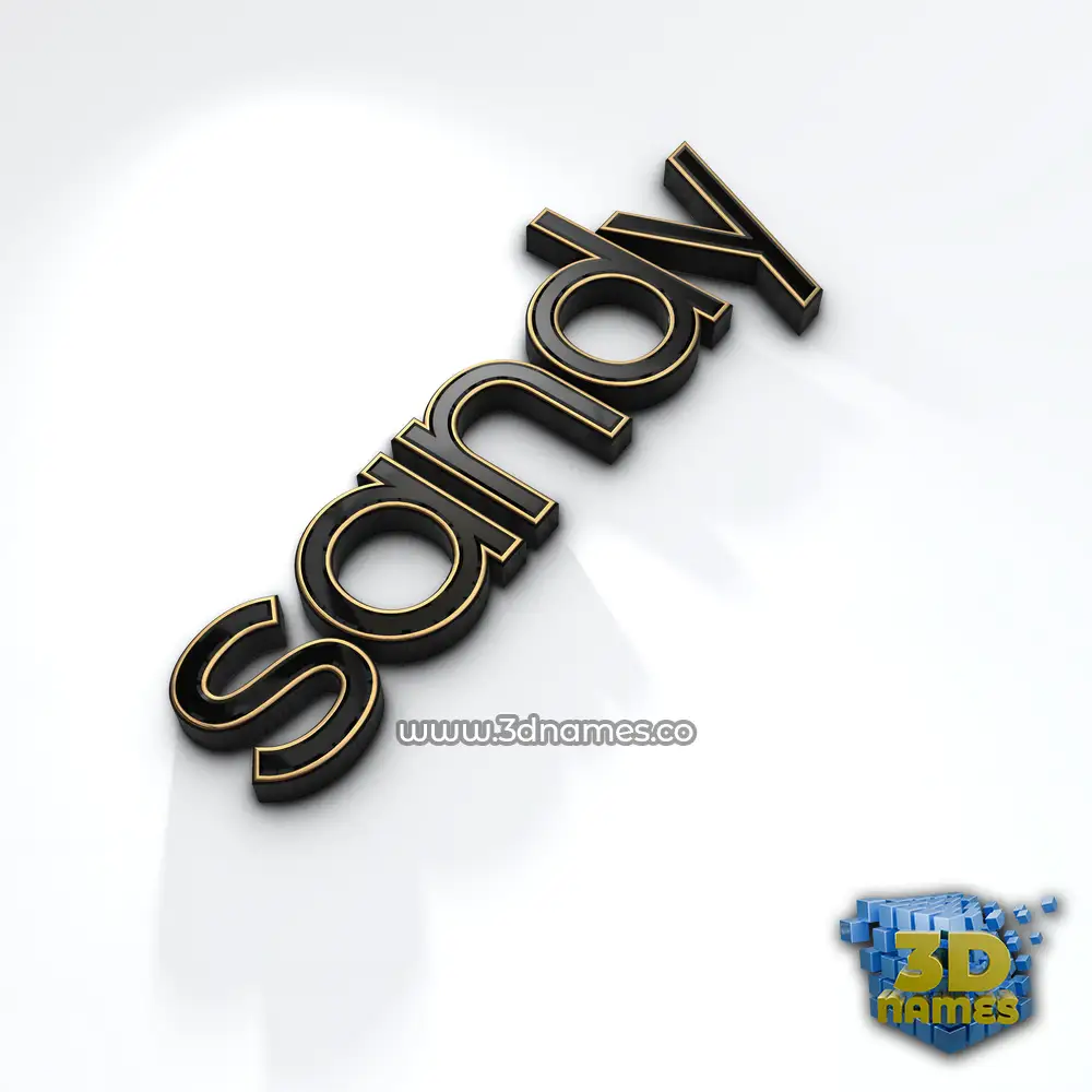 sandy in Black'n'White style - 3D name wallpaper