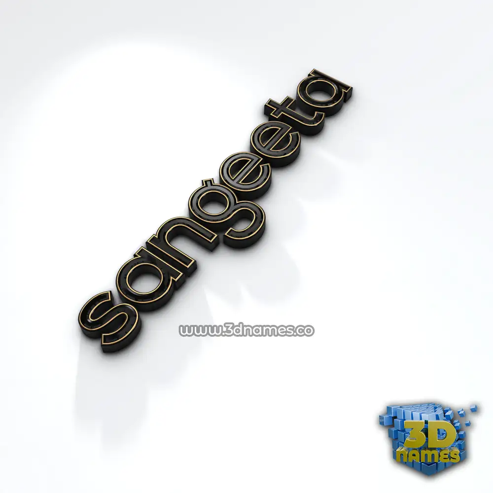 sangeeta in Black'n'White style - 3D name wallpaper