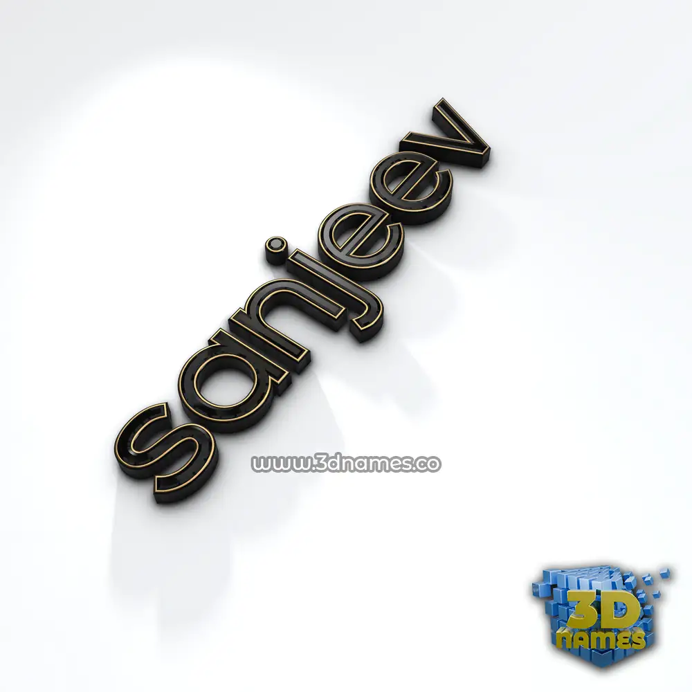 sanjeev in Black'n'White style - 3D name wallpaper