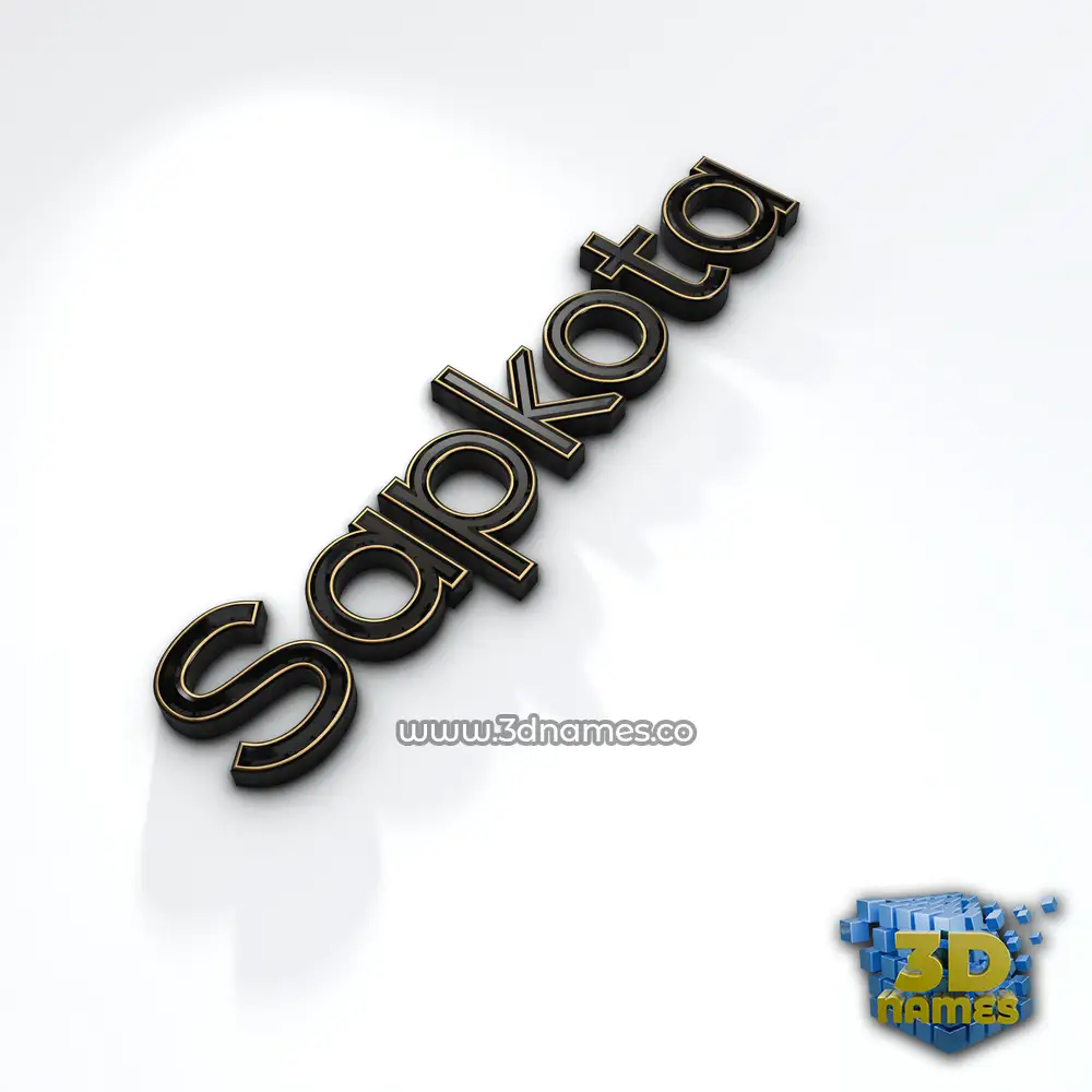 sapkota in Black'n'White style - 3D name wallpaper