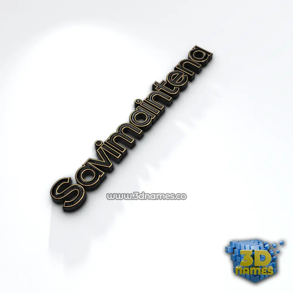 savimaintena in Black'n'White style - 3D name wallpaper