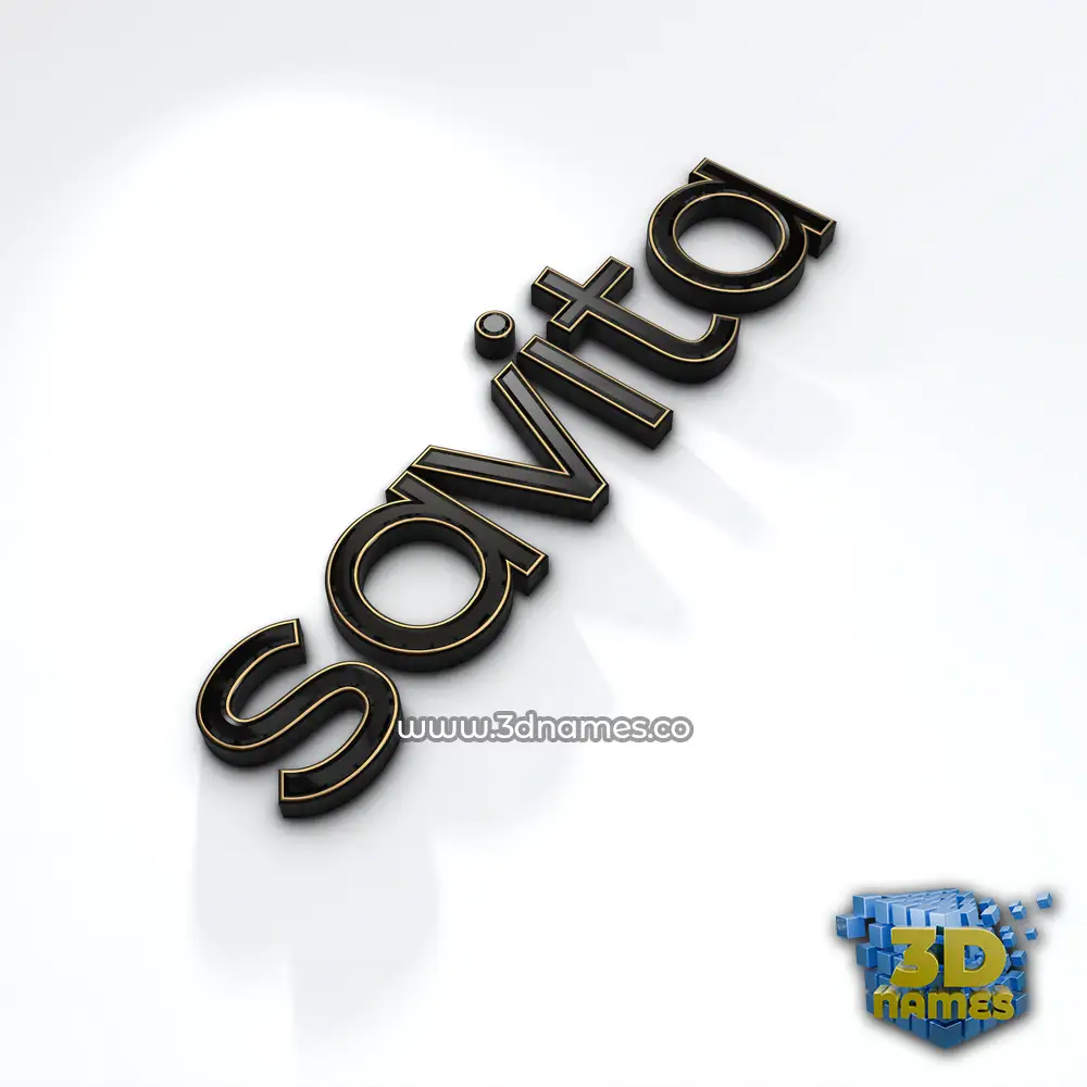 savita in Black'n'White style - 3D name wallpaper