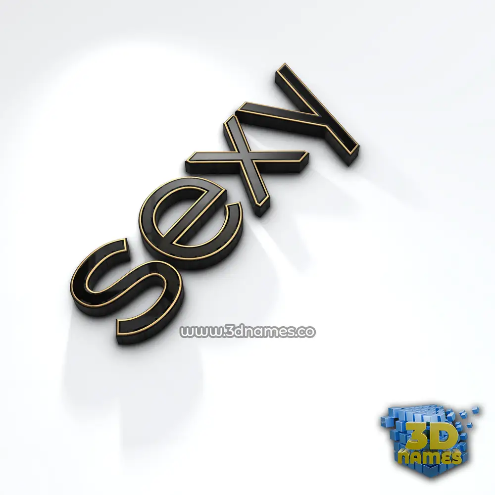 sexy in Black'n'White style - 3D name wallpaper