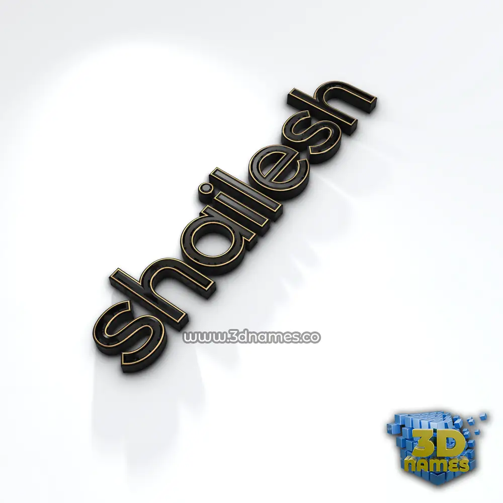 shailesh in Black'n'White style - 3D name wallpaper