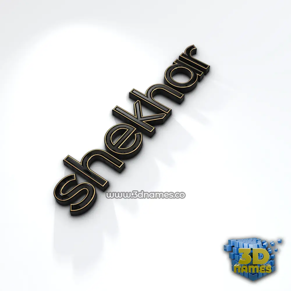 shekhar in Black'n'White style - 3D name wallpaper