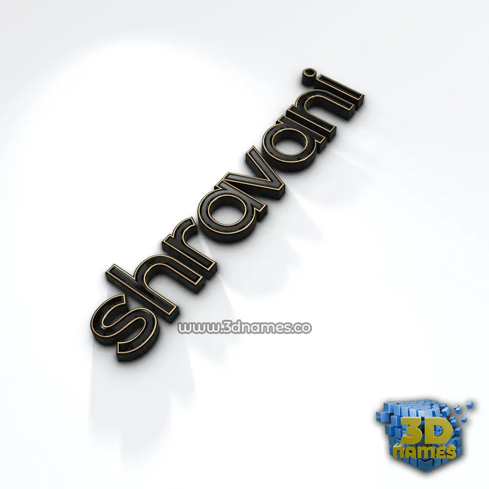 shravani in Black'n'White style - 3D name wallpaper