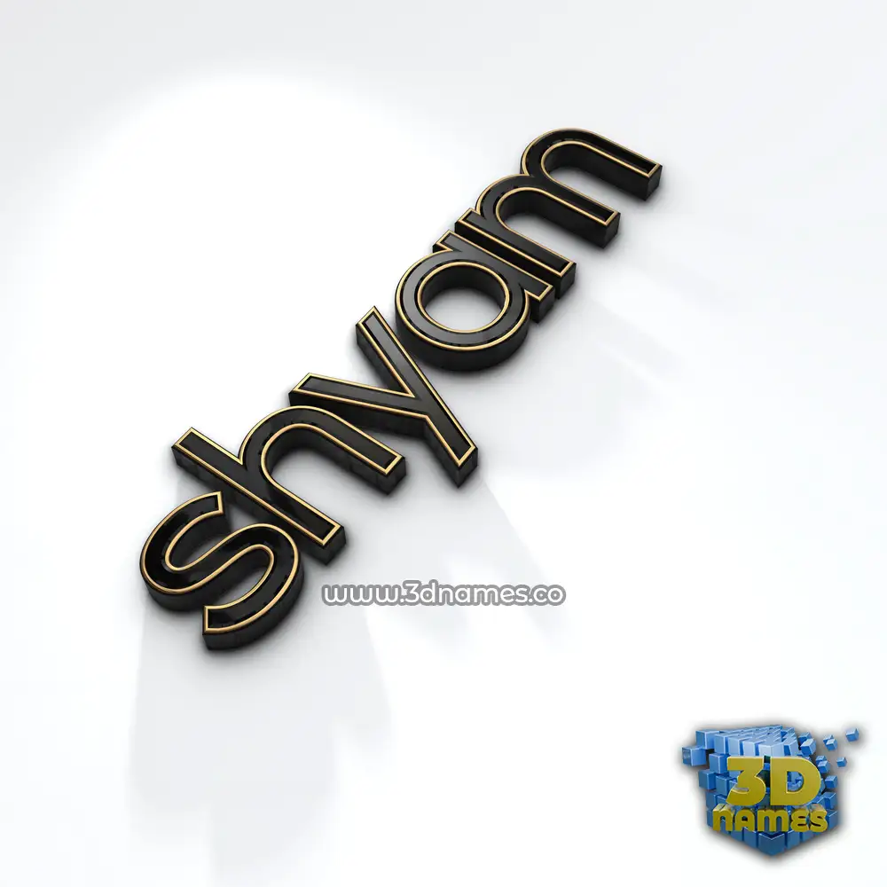 shyam in Black'n'White style - 3D name wallpaper