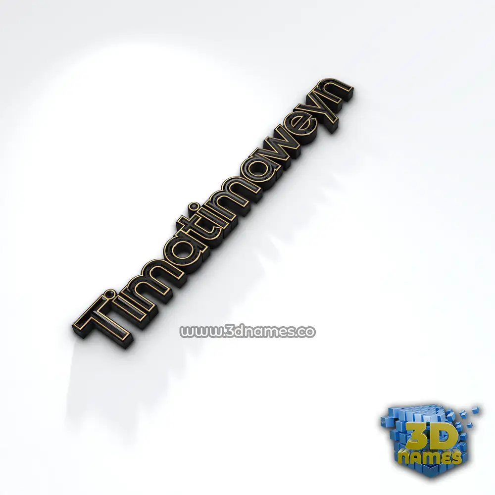 timatimaweyn in Black'n'White style - 3D name wallpaper