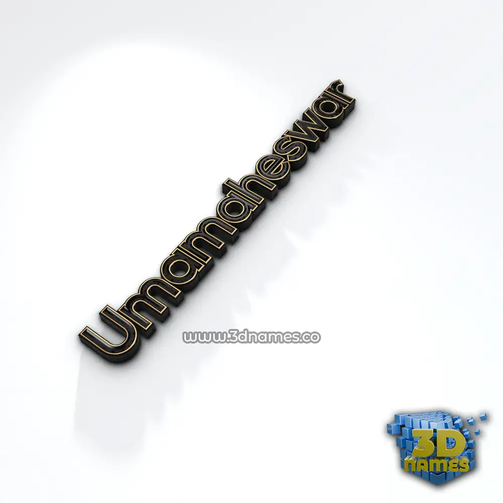 umamaheswar in Black'n'White style - 3D name wallpaper