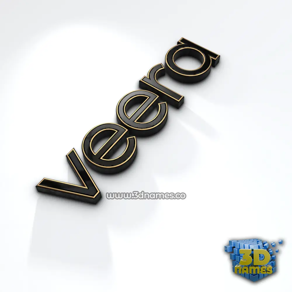 veera in Black'n'White style - 3D name wallpaper