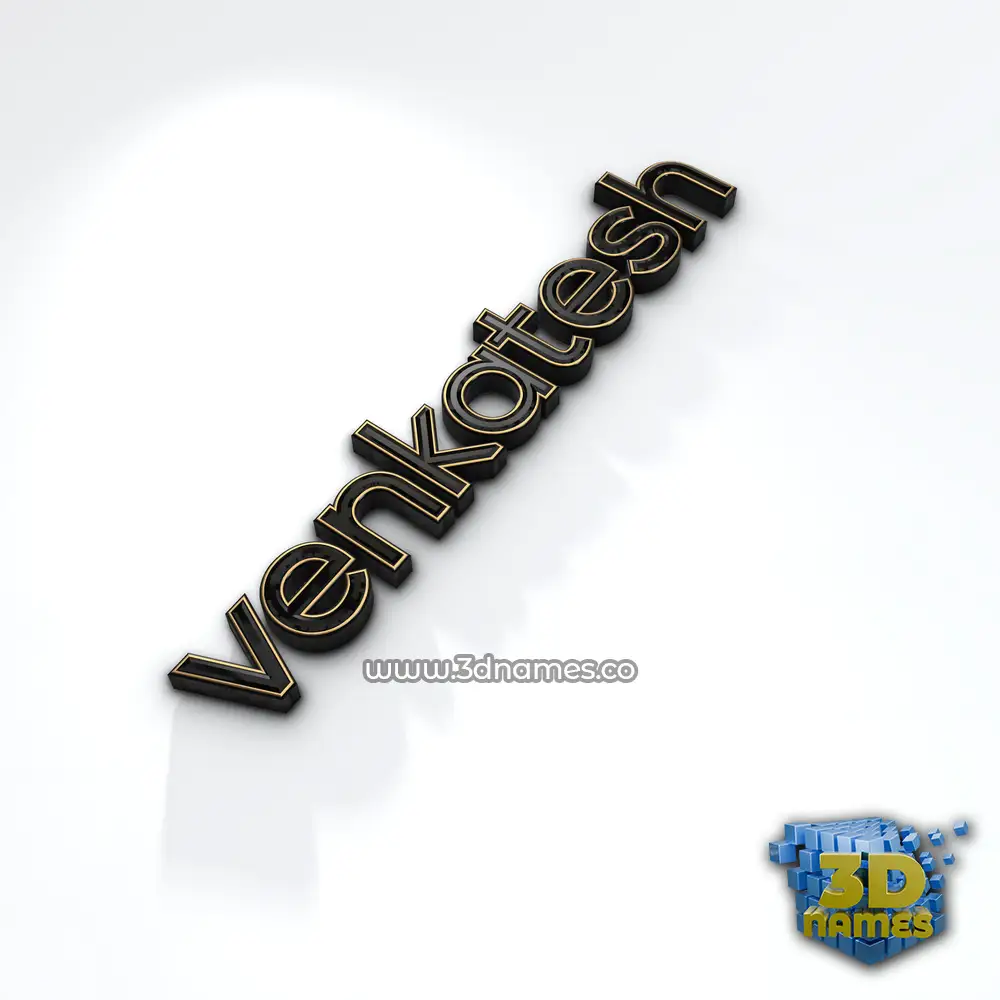 venkatesh in Black'n'White style - 3D name wallpaper