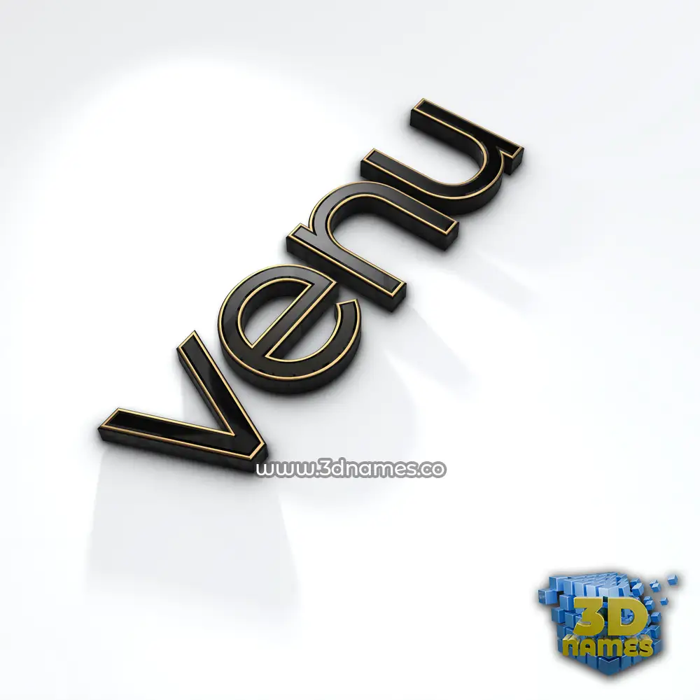 venu in Black'n'White style - 3D name wallpaper