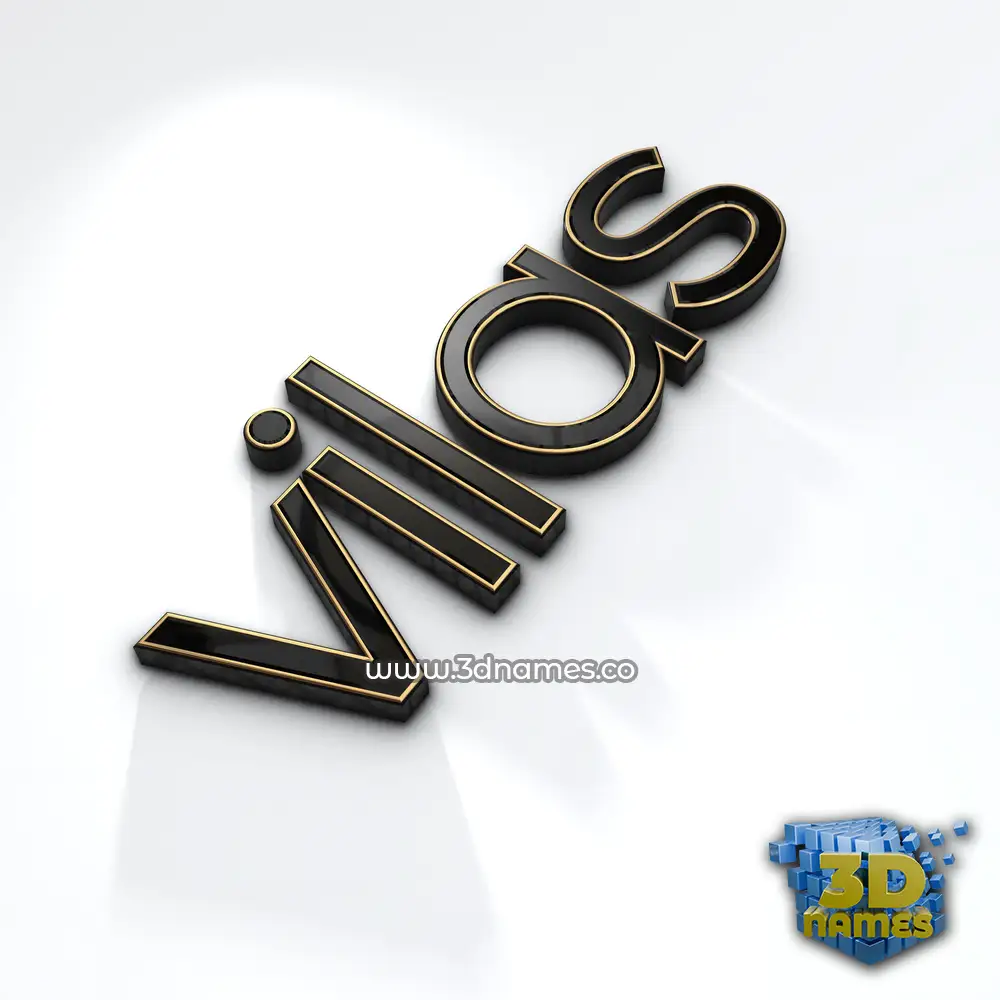 vilas in Black'n'White style - 3D name wallpaper