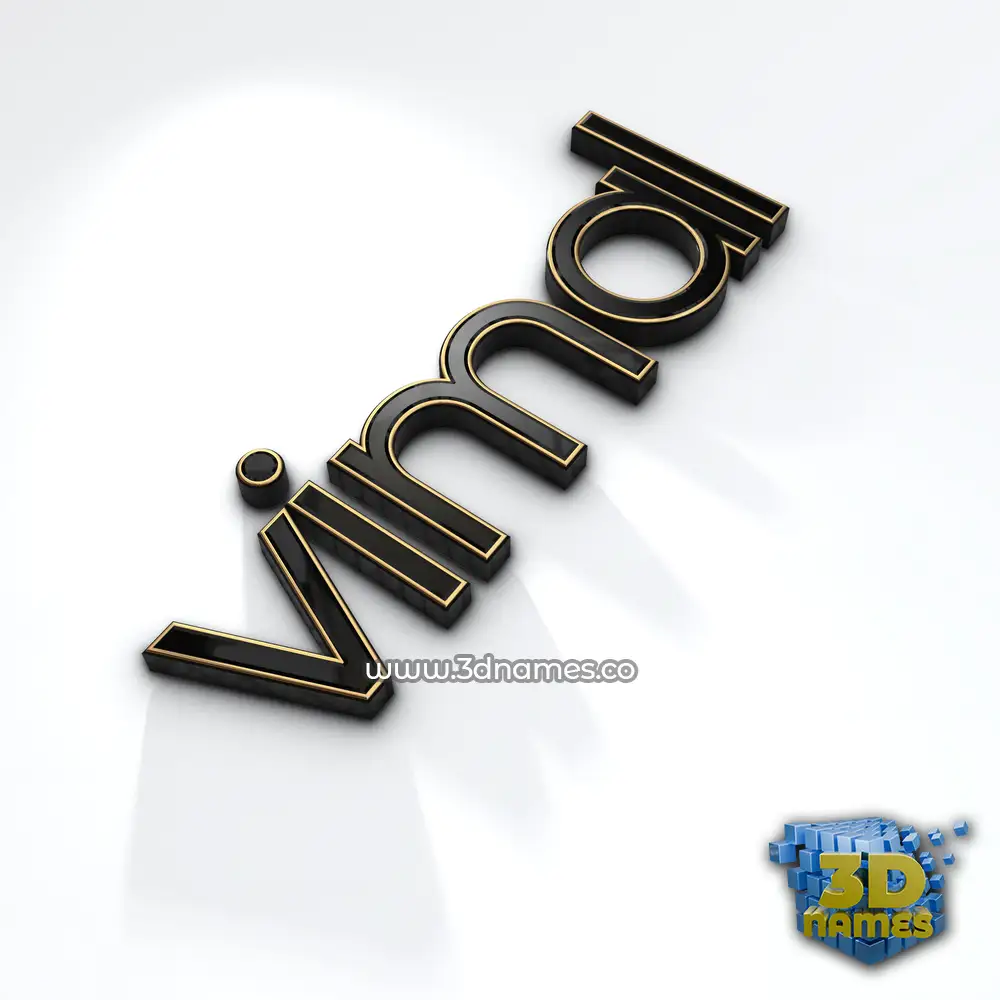 vimal in Black'n'White style - 3D name wallpaper