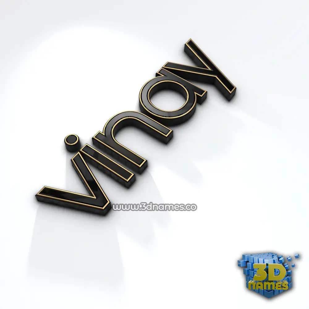 vinay in Black'n'White style - 3D name wallpaper