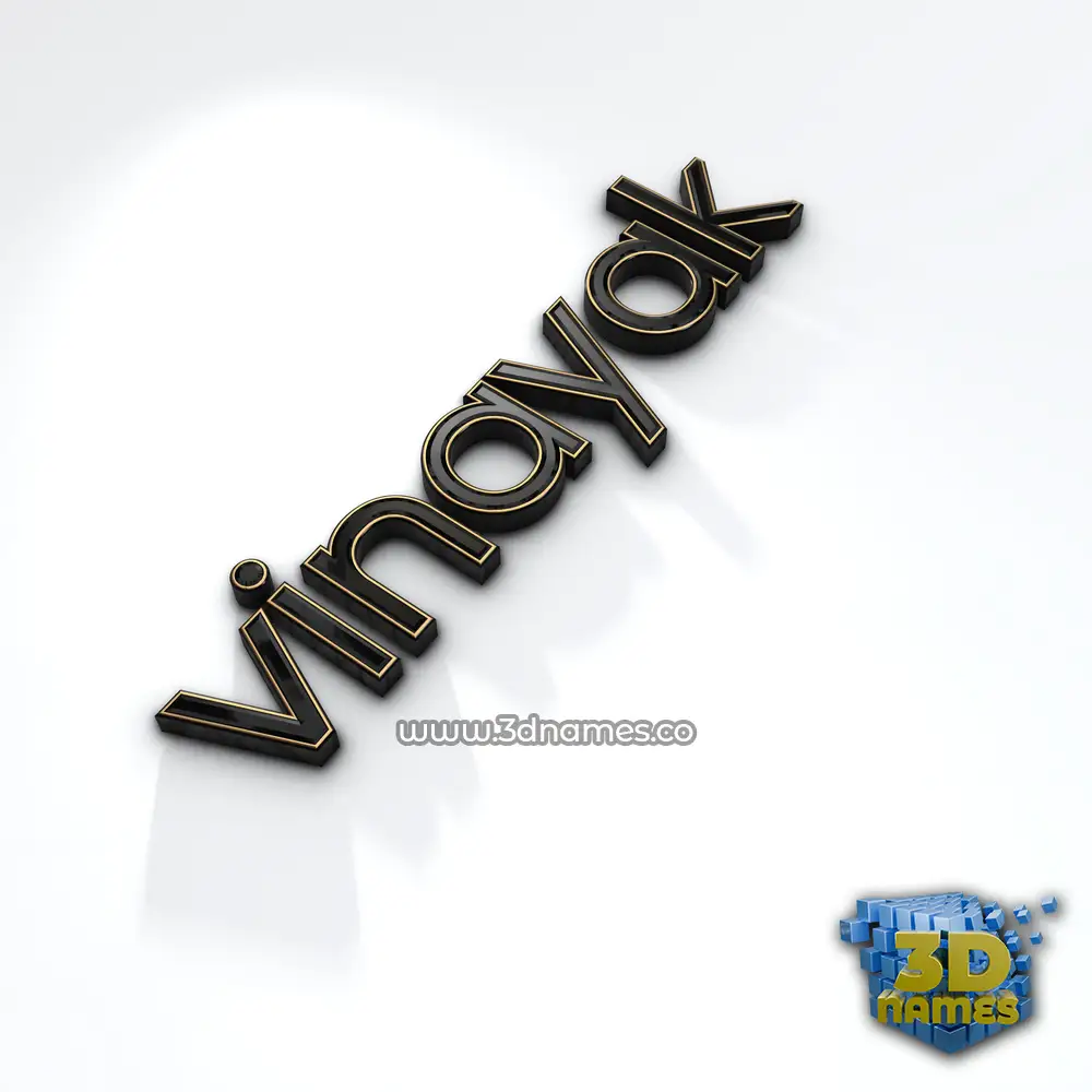 vinayak in Black'n'White style - 3D name wallpaper