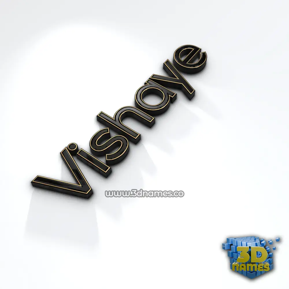 vishaye in Black'n'White style - 3D name wallpaper