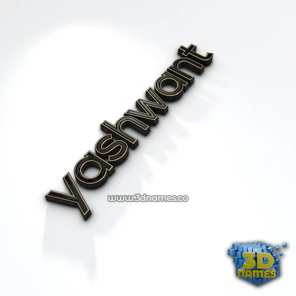 yashwant in Black'n'White style - 3D name wallpaper