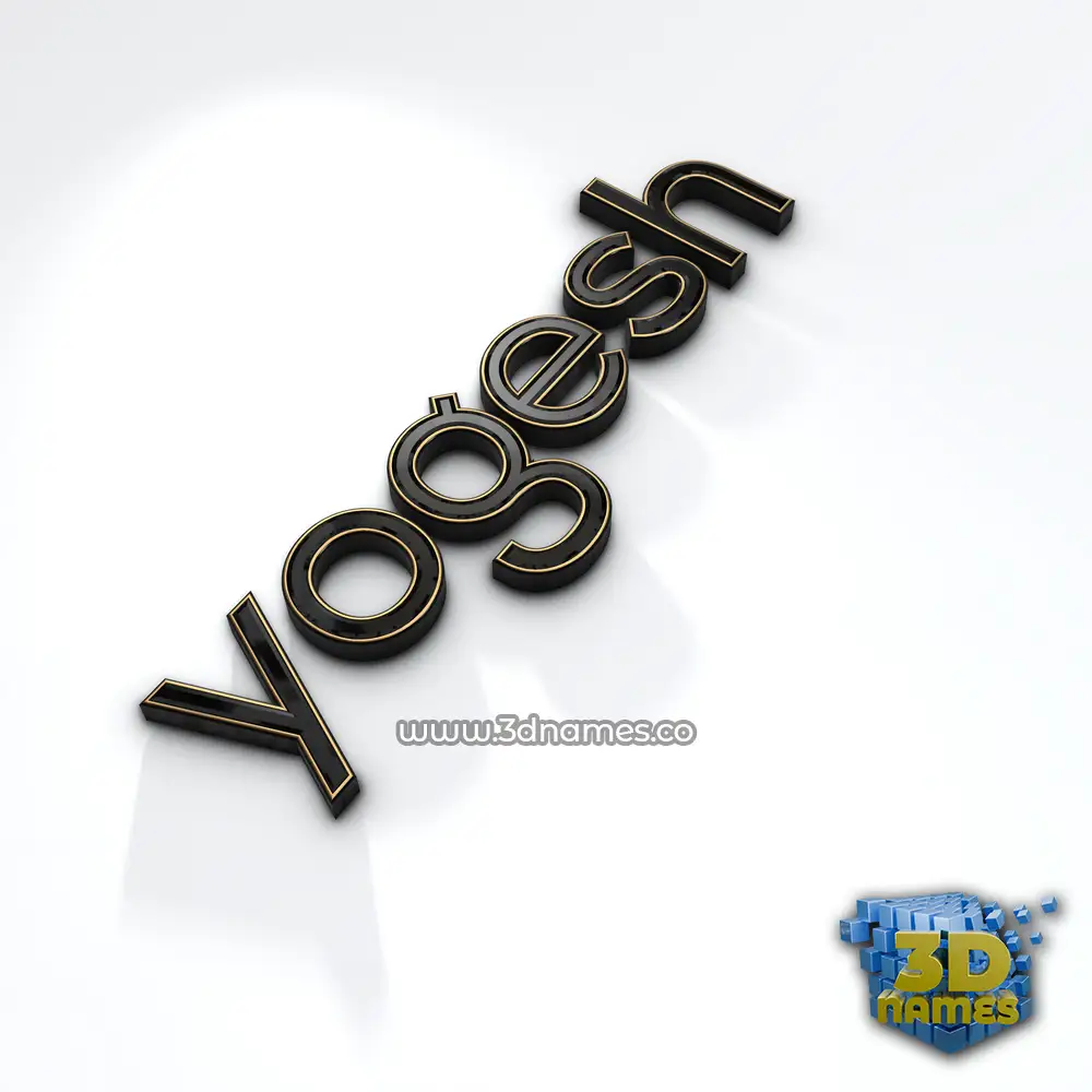 yogesh in Black'n'White style - 3D name wallpaper