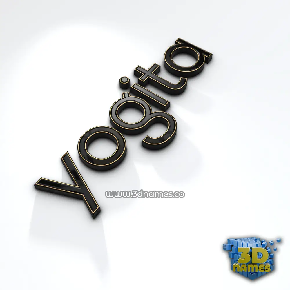 yogita in Black'n'White style - 3D name wallpaper