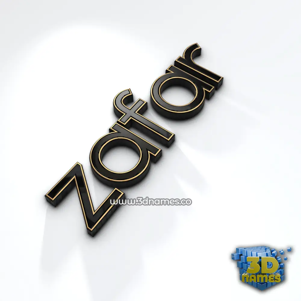 zafar in Black'n'White style - 3D name wallpaper