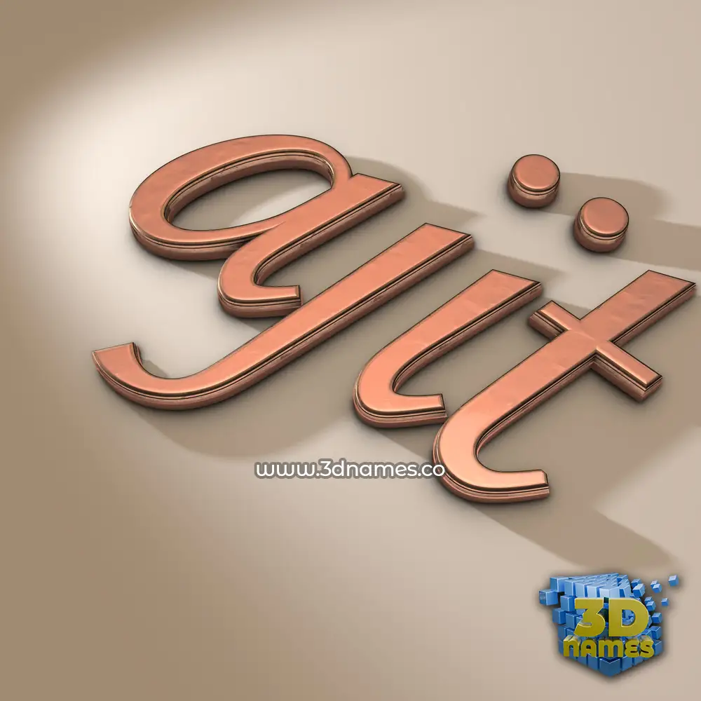 ajit in Rose Gold style - 3D name wallpaper