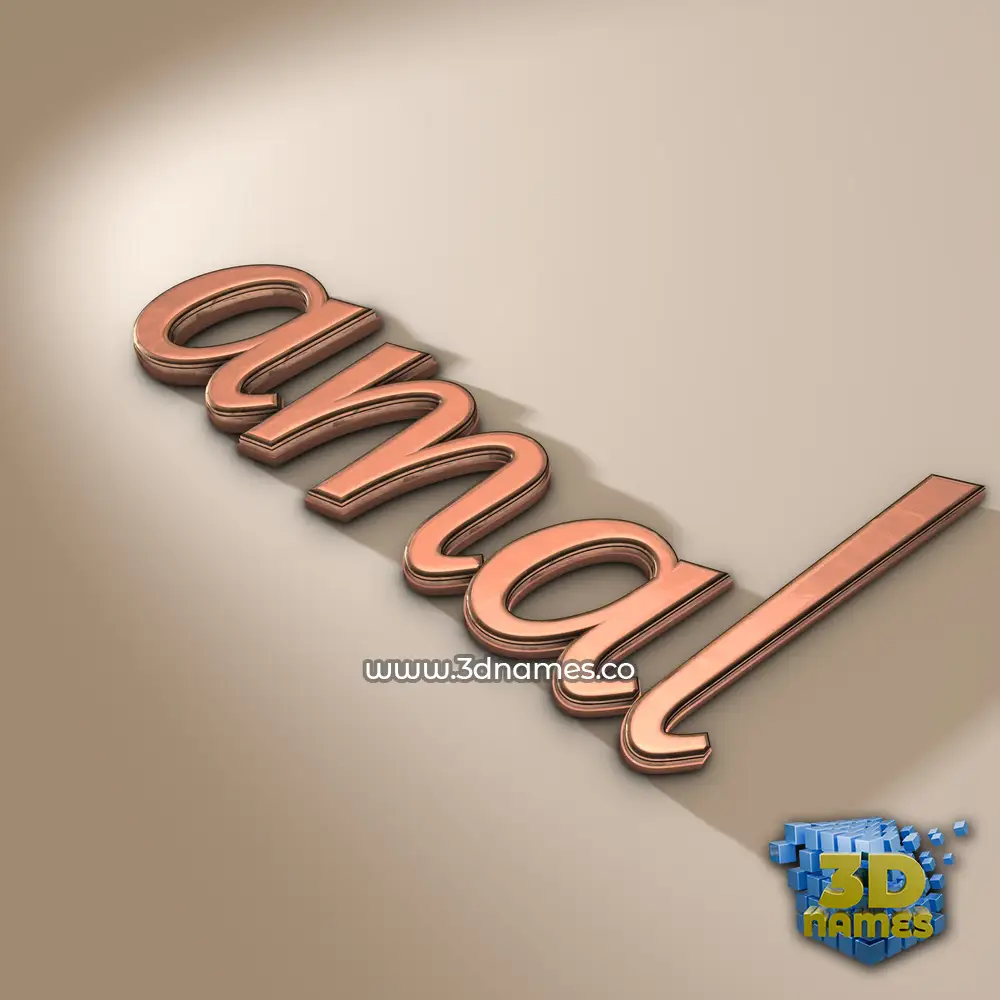 amal in Rose Gold style - 3D name wallpaper