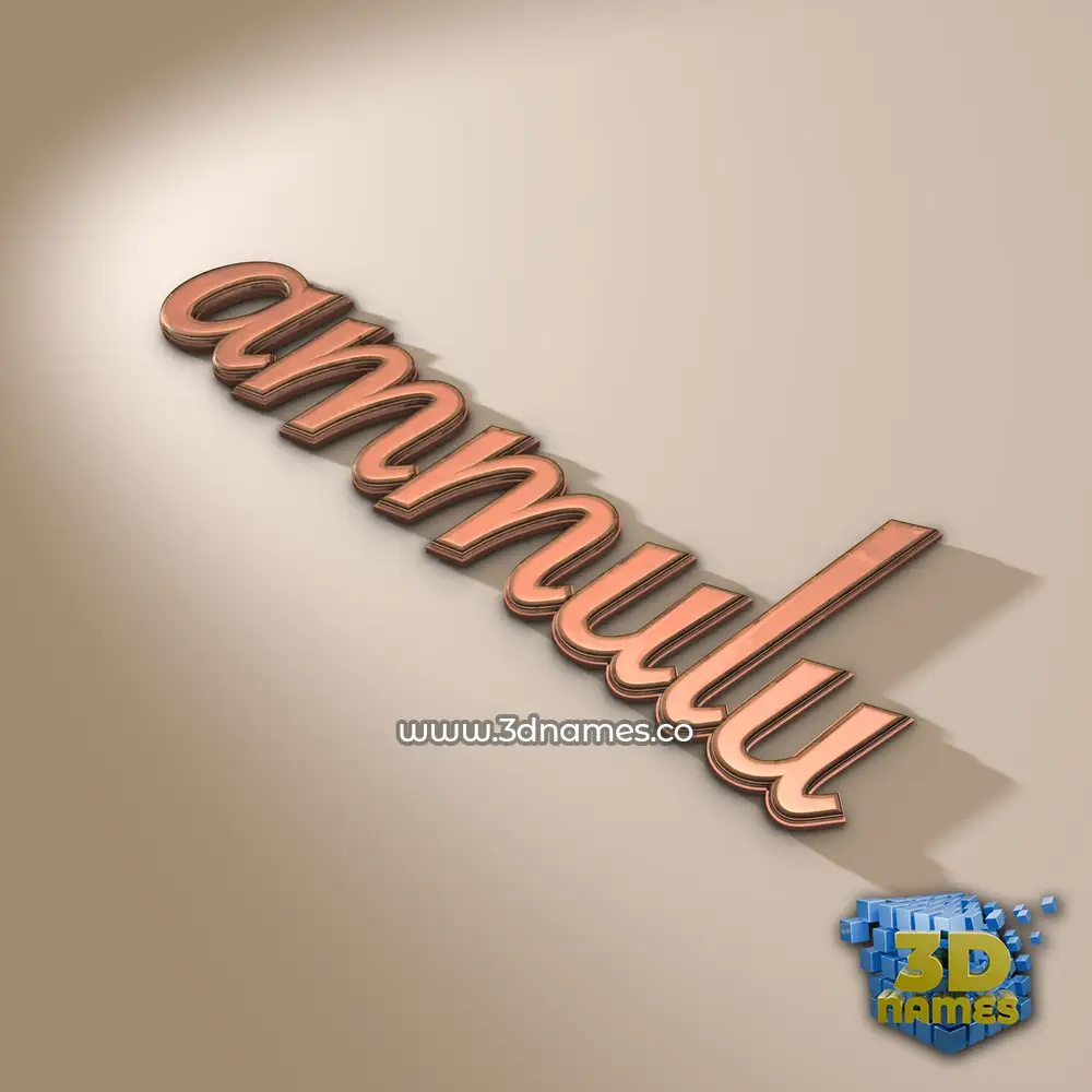 ammulu in Rose Gold style - 3D name wallpaper