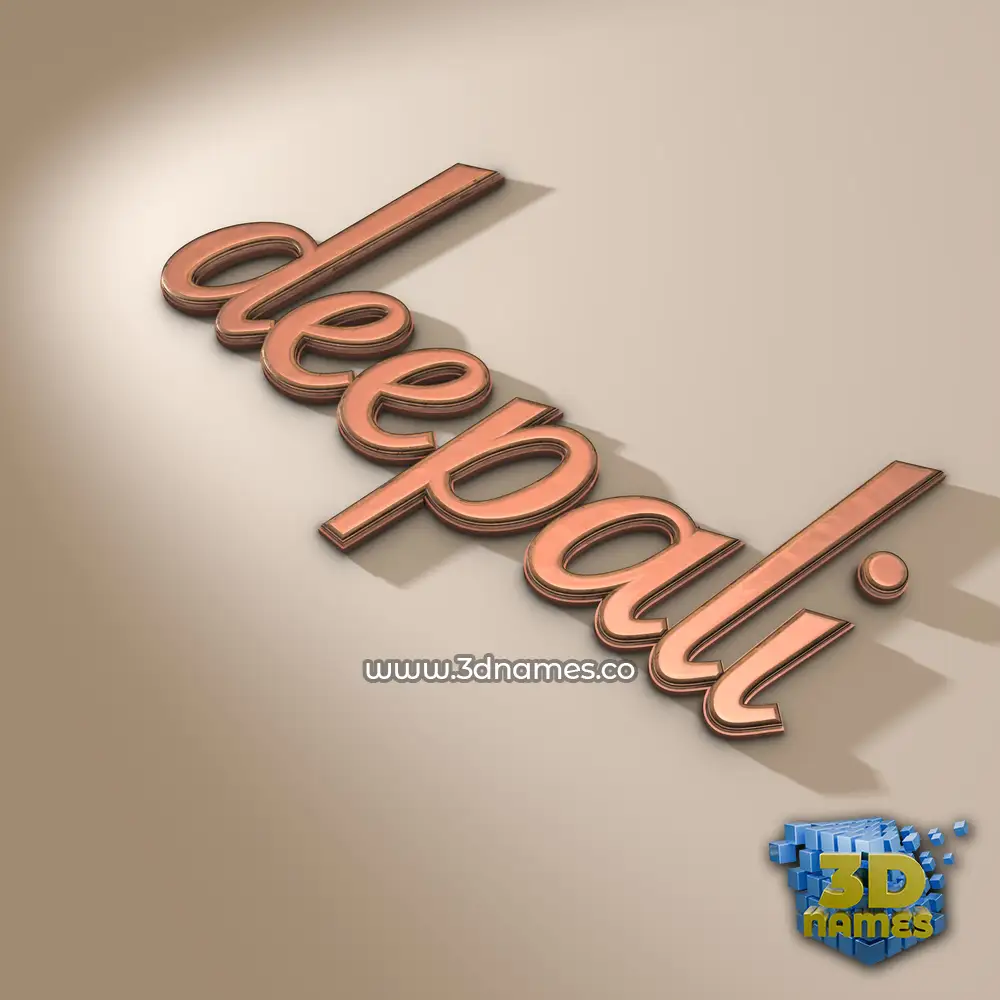 deepali in Rose Gold style - 3D name wallpaper