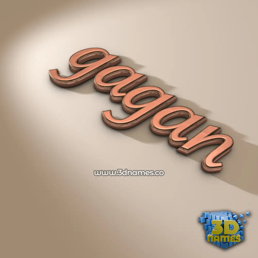 gagan in Rose Gold style - 3D name wallpaper