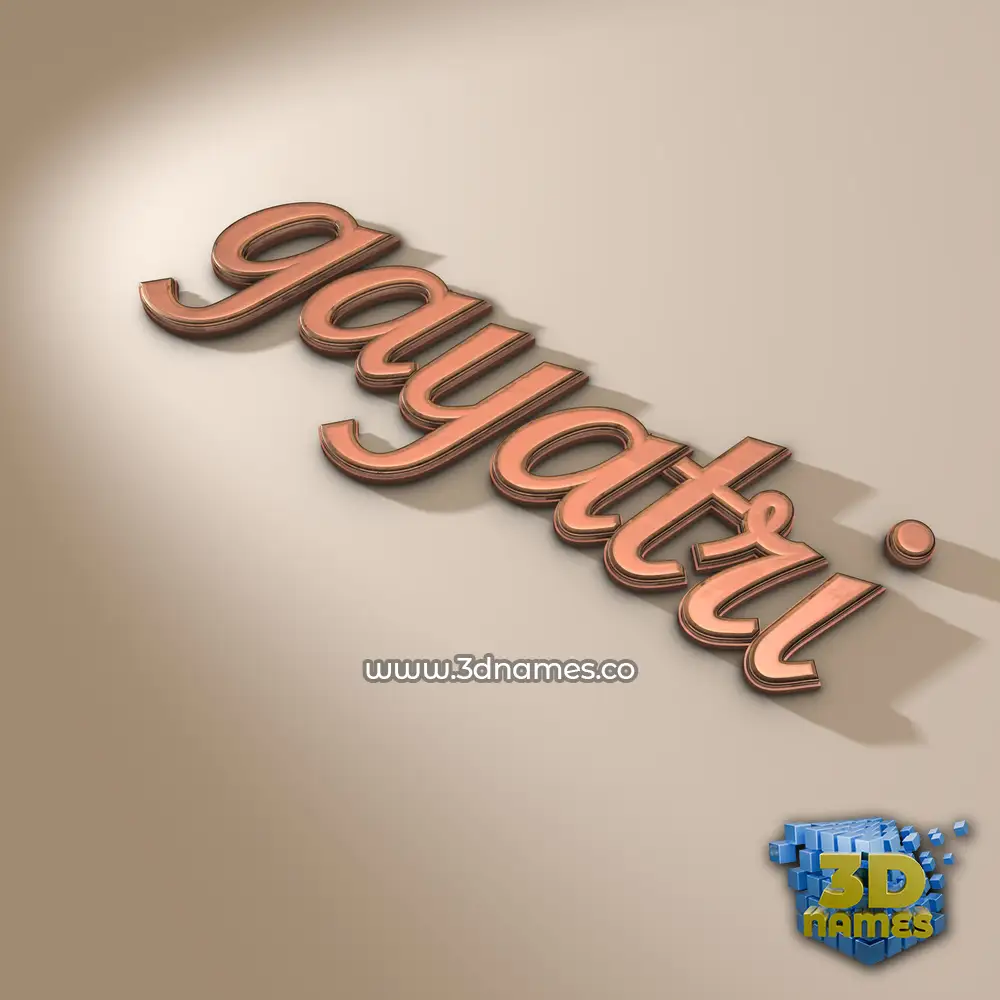 gayatri in Rose Gold style - 3D name wallpaper