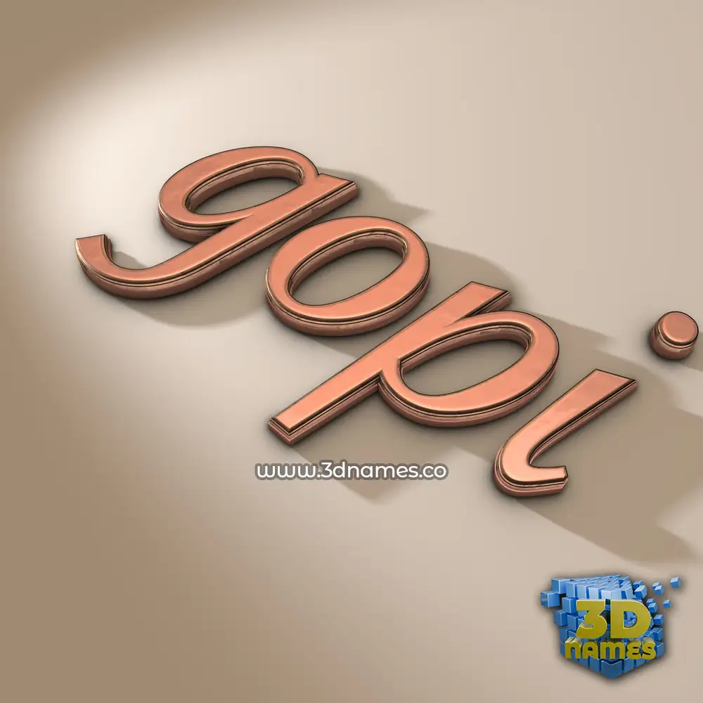 gopi in Rose Gold style - 3D name wallpaper