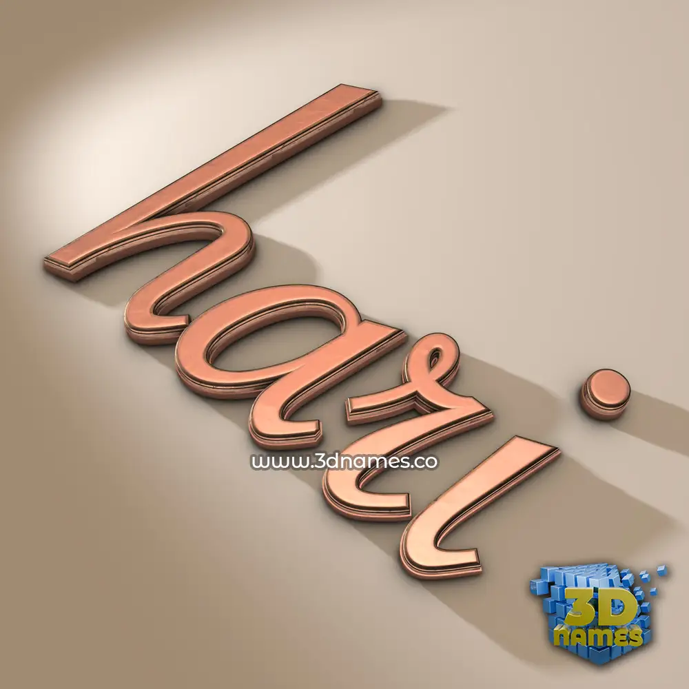 hari in Rose Gold style - 3D name wallpaper