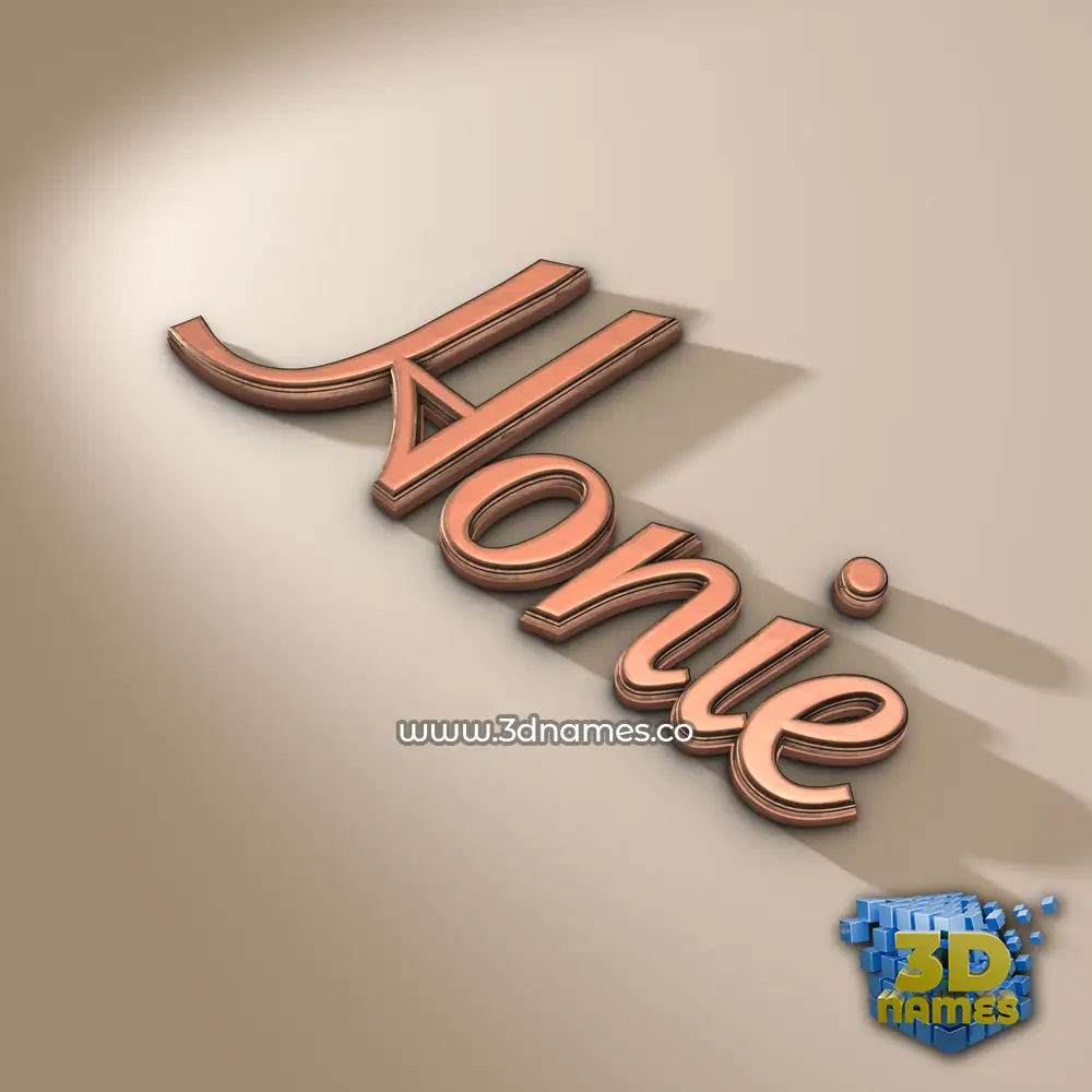 honie in Rose Gold style - 3D name wallpaper
