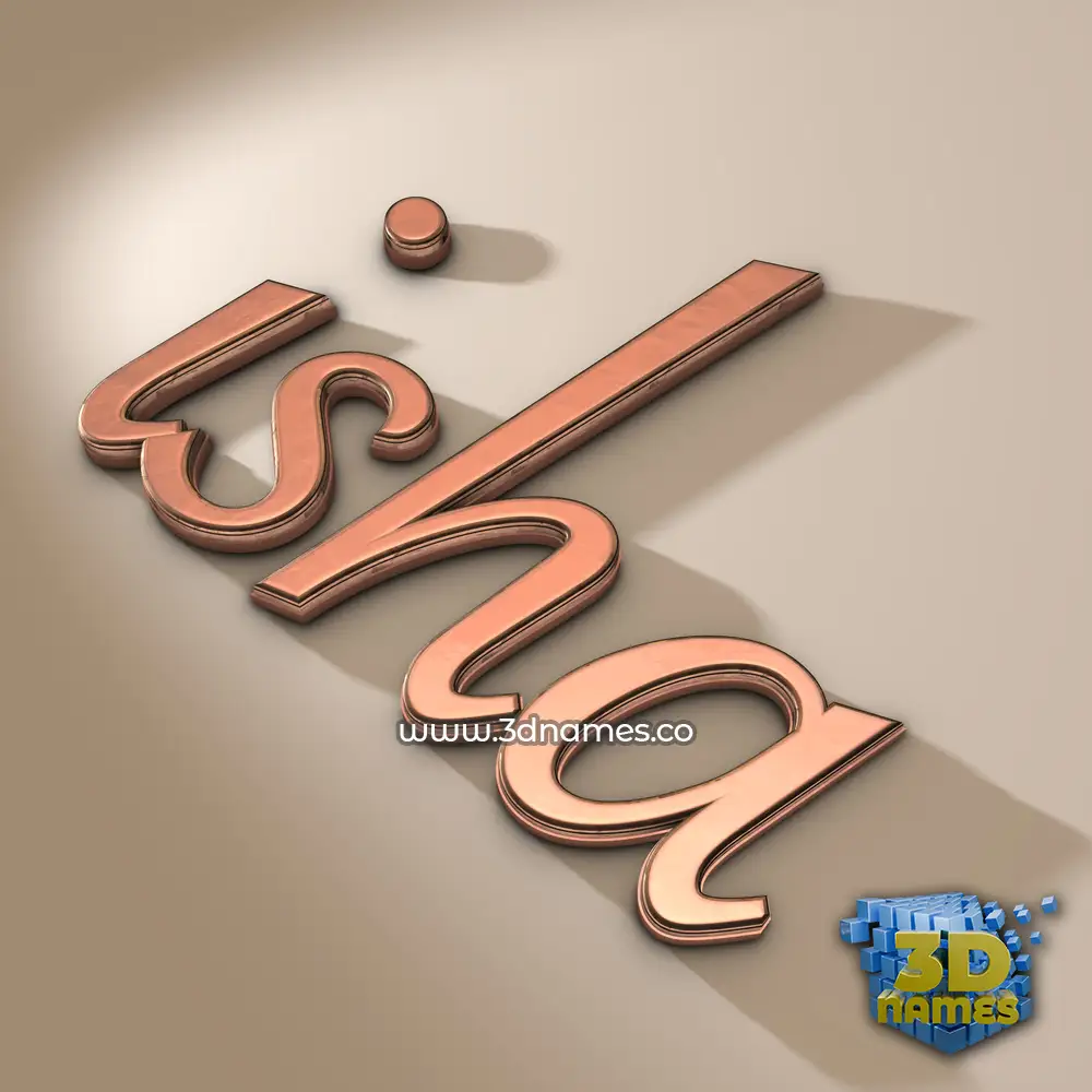 isha in Rose Gold style - 3D name wallpaper