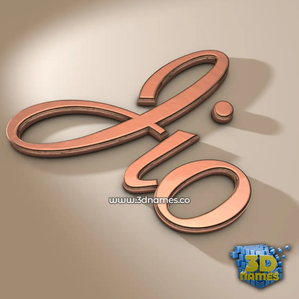 jio in Rose Gold style - 3D name wallpaper