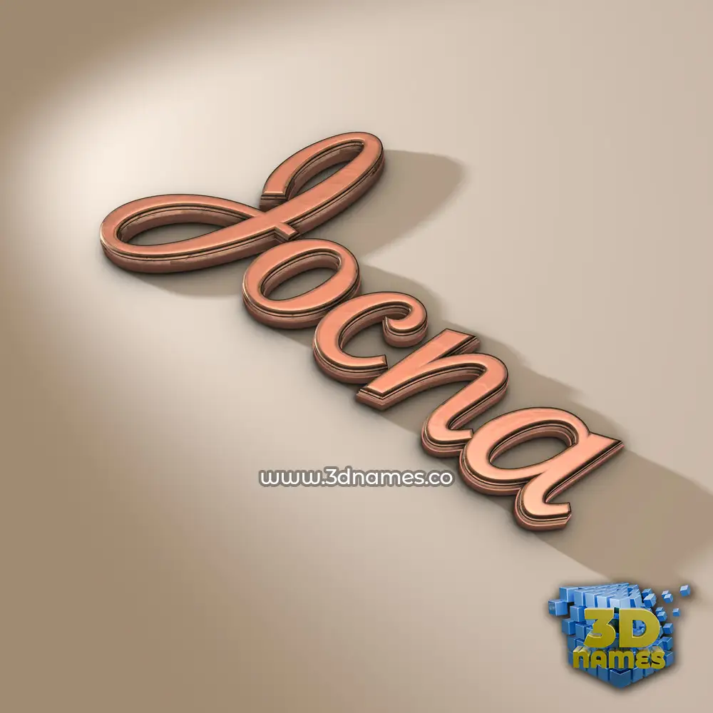 jocna in Rose Gold style - 3D name wallpaper