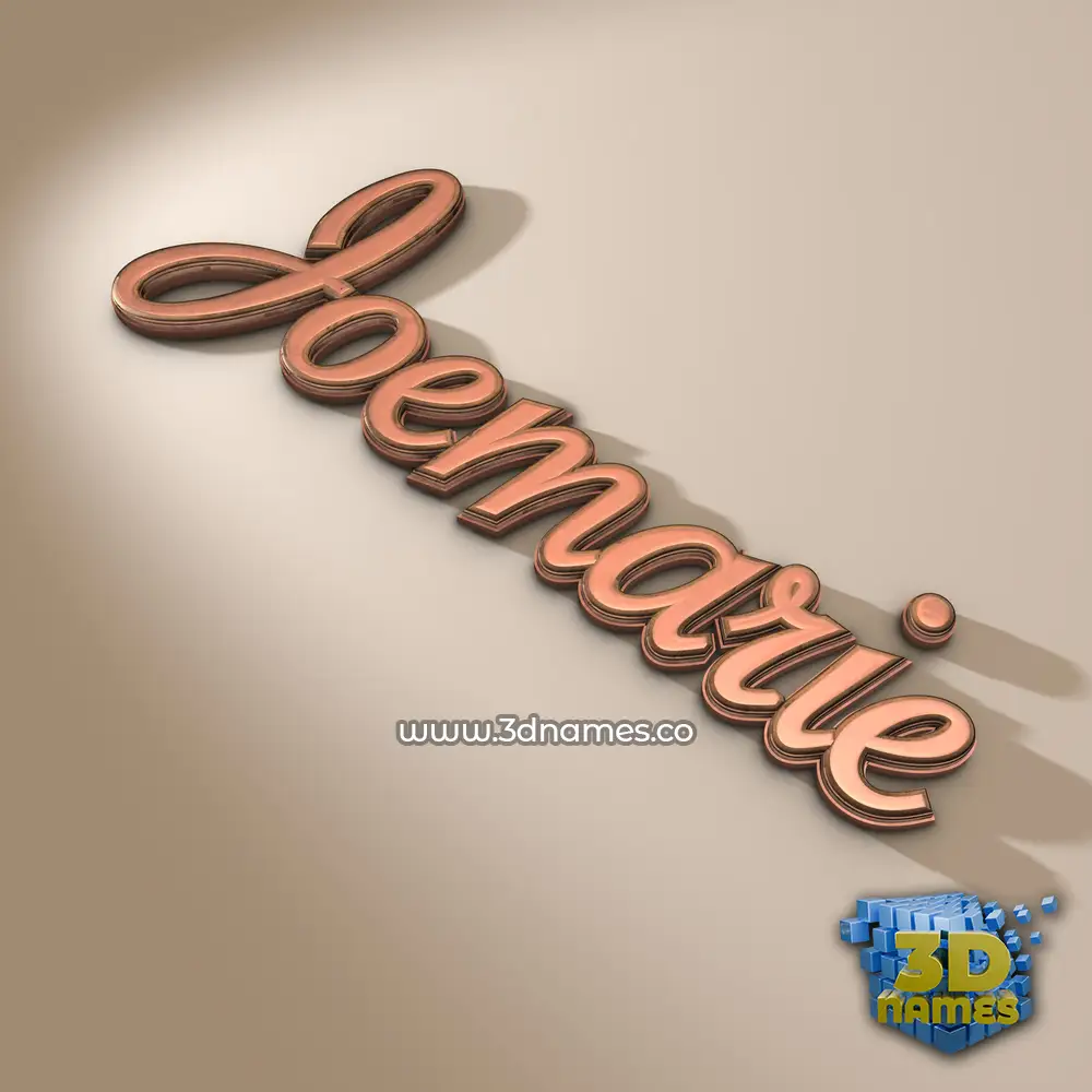 joemarie in Rose Gold style - 3D name wallpaper