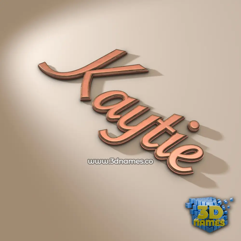 kaytie in Rose Gold style - 3D name wallpaper