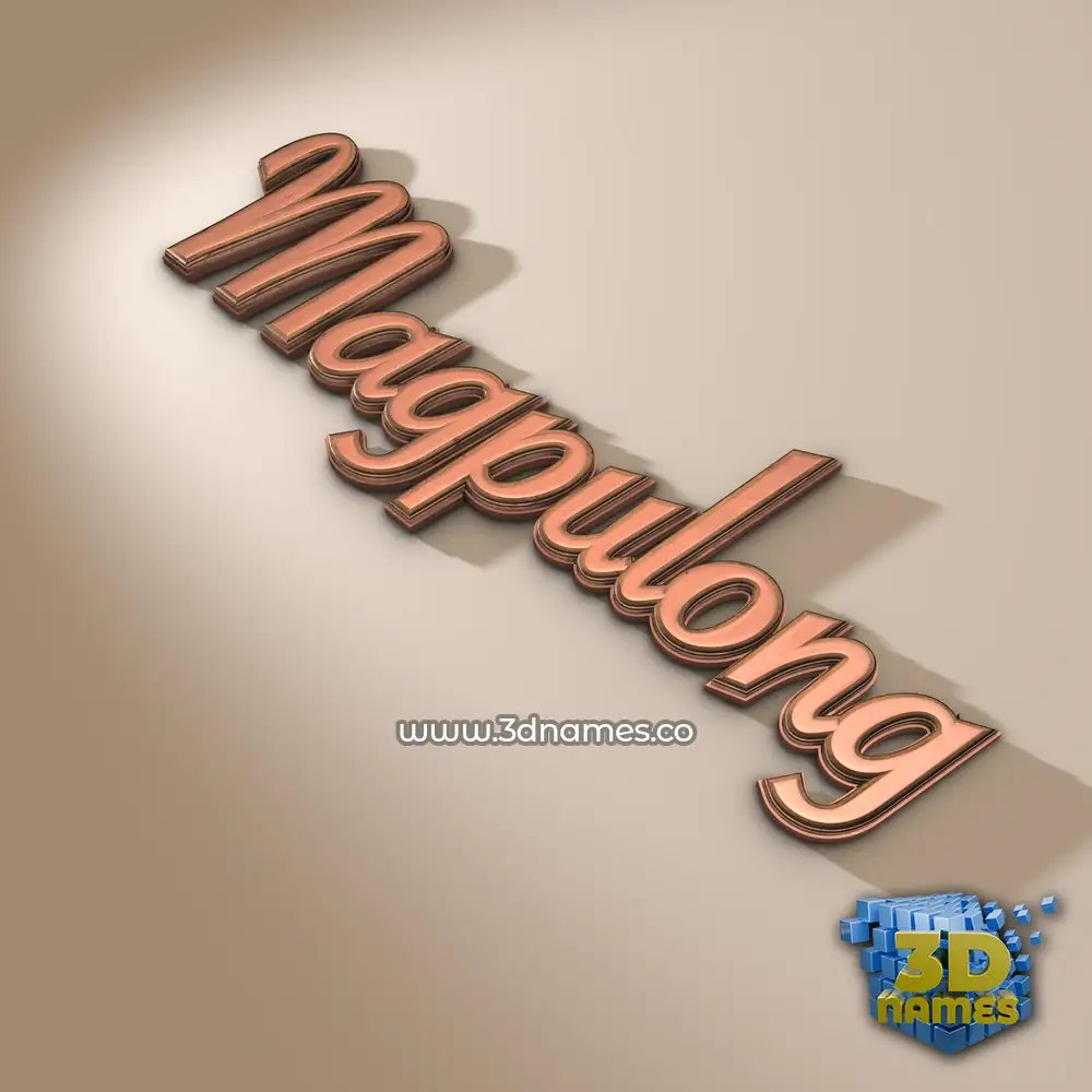 magpulong in Rose Gold style - 3D name wallpaper