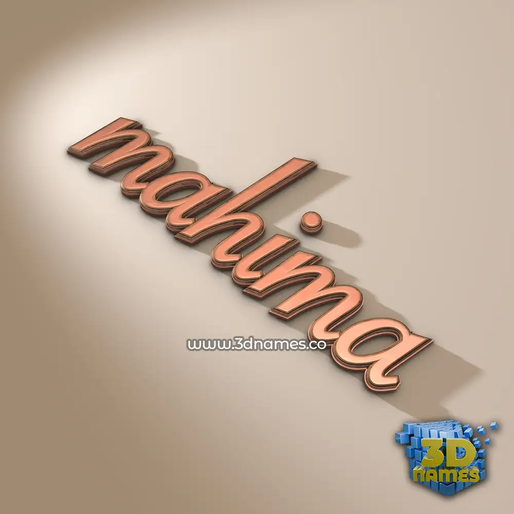 mahima in Rose Gold style - 3D name wallpaper