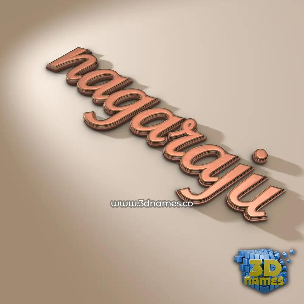 nagaraju in Rose Gold style - 3D name wallpaper