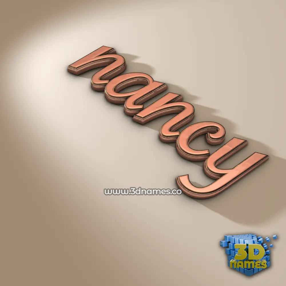 nancy in Rose Gold style - 3D name wallpaper