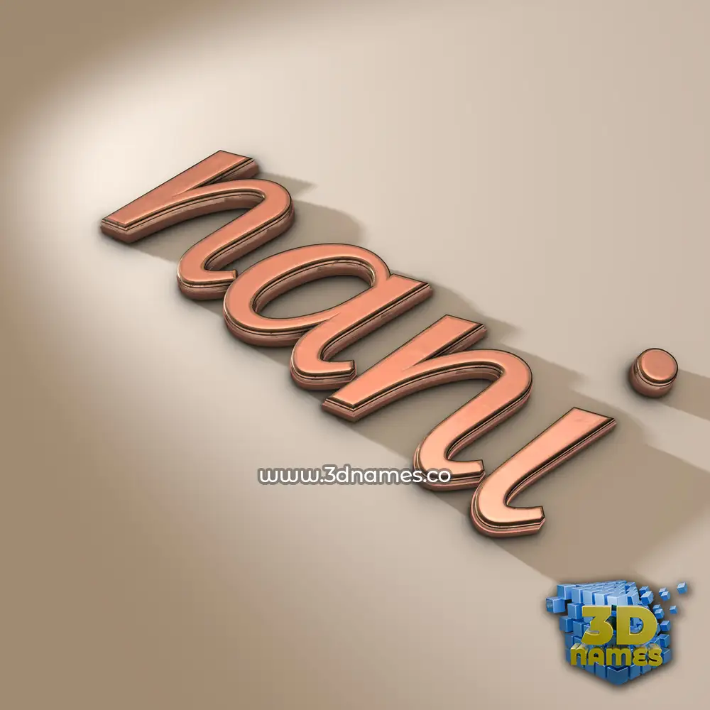 nani in Rose Gold style - 3D name wallpaper