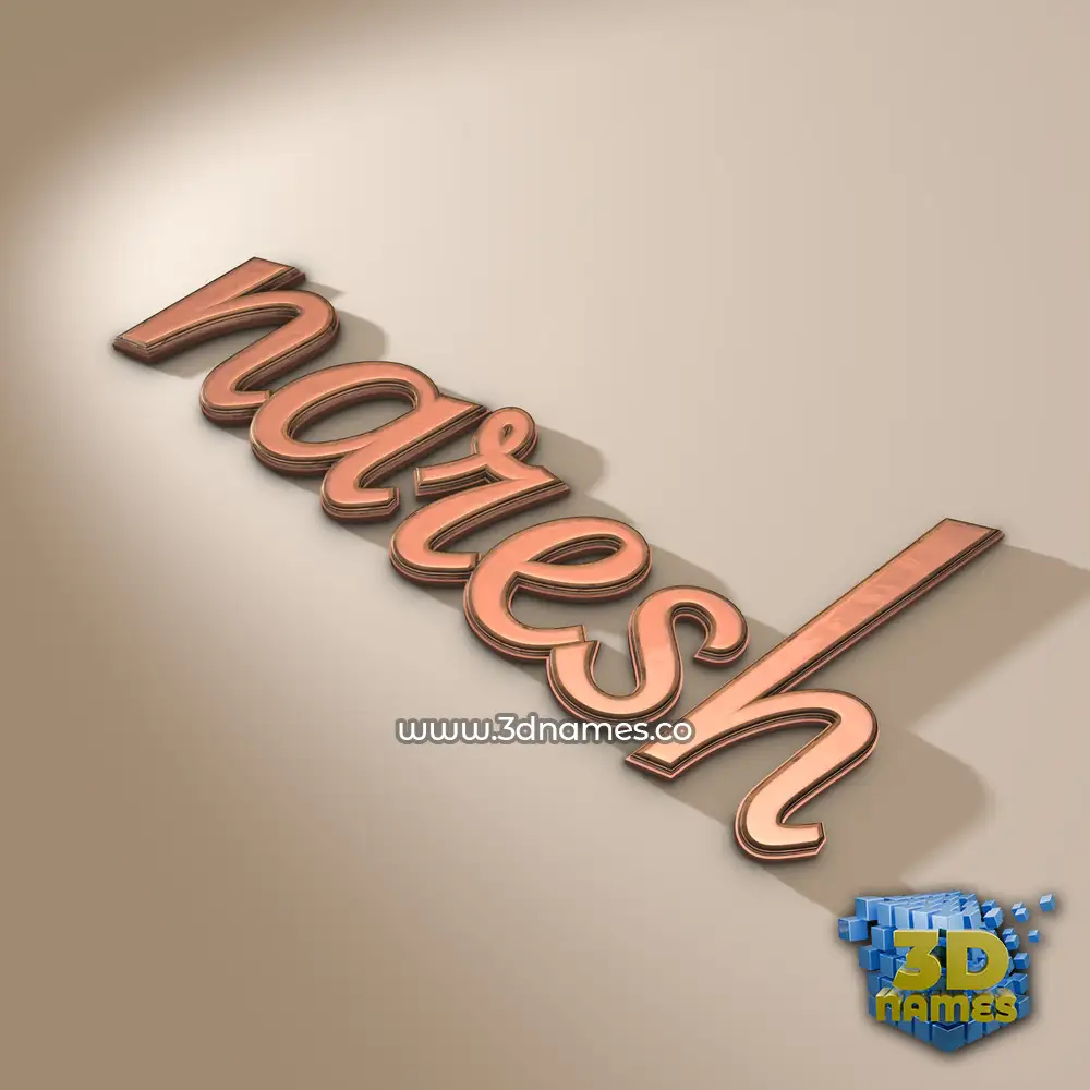 naresh in Rose Gold style - 3D name wallpaper