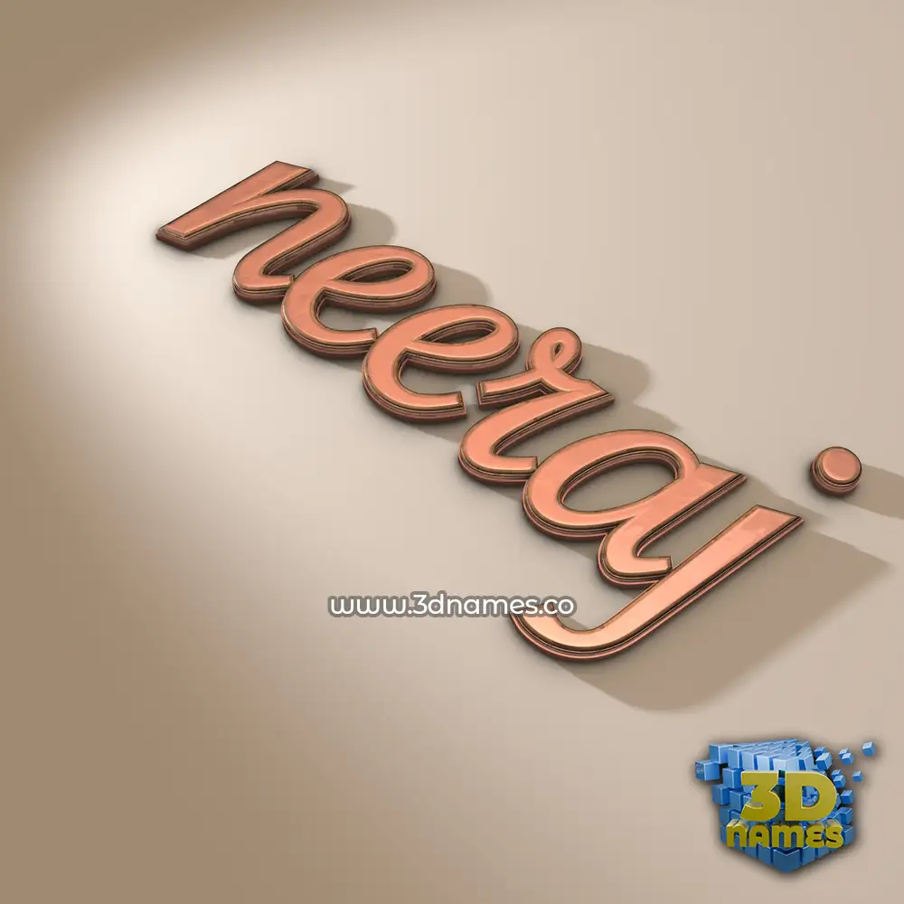 neeraj in Rose Gold style - 3D name wallpaper